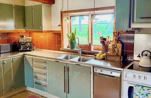 Ystad House | Farmstead in Fyledalen with natural pool