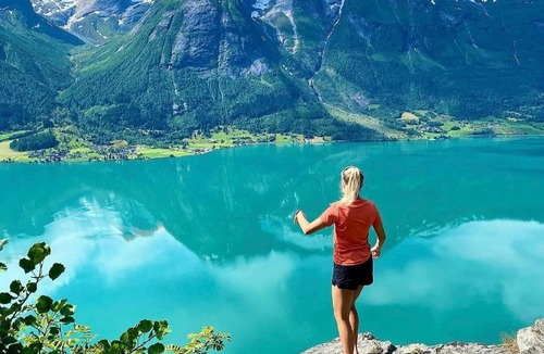 Videseter Villa | Flo Bellevue - Private Villa with Spectacular Lake and Glacier View