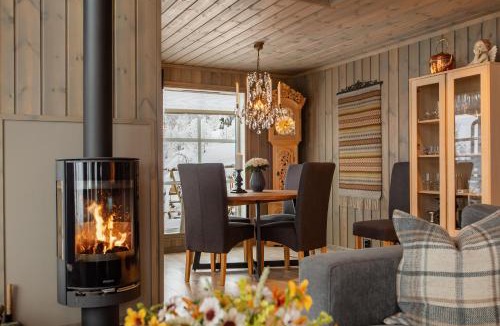 Nord-Aurdal House | Flott utsikt Peis Elbillader
