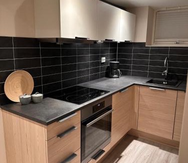 Alesund Apartment | Free parking Apartment is located on a semi basement floor, with a warm floor