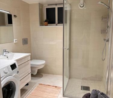 Alesund Apartment | Free parking Apartment is located on a semi basement floor, with a warm floor