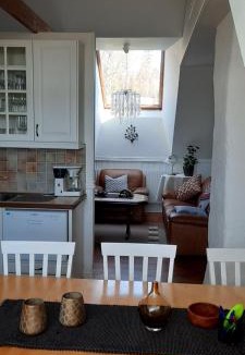Ullared Apartment | Gällared 710 - Bed & Kitchen