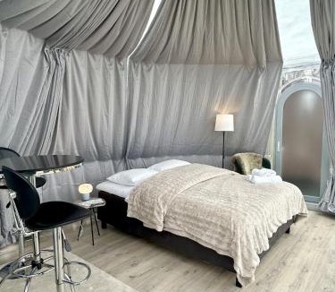 Andoy Other | Glass domes at Arctic Ocean Lodge