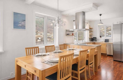 Odda Apartment | Great Views of Fjord & Mountains, Balcony, Central