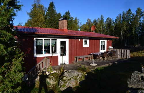Tingsryd House | Holiday house right on the lake Tiken near Tingsryd incl. Boat in Smaland