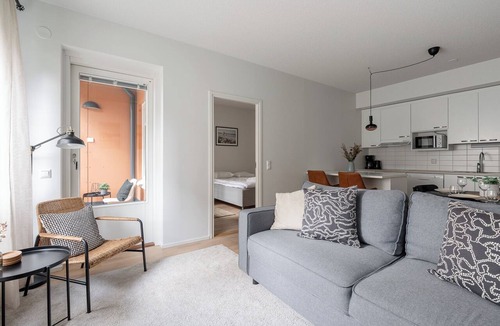 Tampere Apartment | Homelike 1BR Apt with Sauna & Balcony at Pyynikki