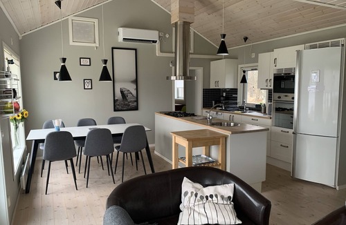 Tingsryd Municipality House | Idyllic holiday home on the lake (west bank) with its own jetty and boat