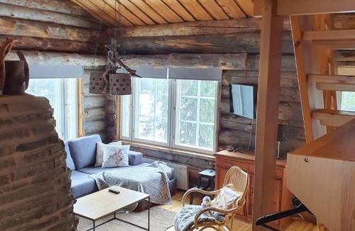 Rukatunturi Apartment | Kelokuura Ruka, Cozy Finnish Log Cabin near the Slopes