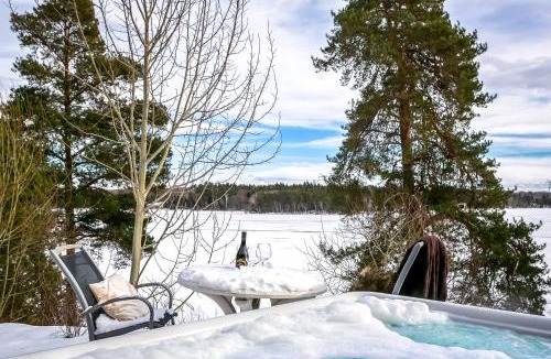 Bro Villa | Lakefront Spa Villa with Hot Tub and Private Dock