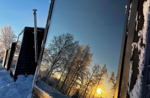 Inari Ski Chalet | Lodge Arctic – sauna, toit vitré & vue lac Inari