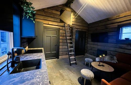 Sogndal House | Log cabin in Hodlekve with mountain view