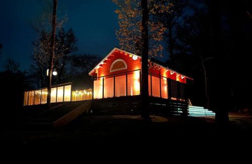 Ludvigsborg House | Log cabin with hot tub and views