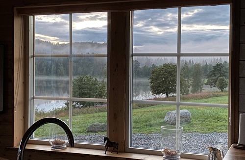 Borjesjo House | Luxurious Stuga on a tranquil lake with private lakeside access, sauna and dock