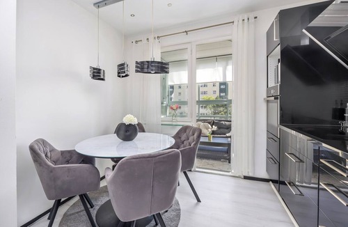 Rosengard Apartment | Luxury accommodations with a large balcony—a 5-minute walk from the shopping center and train station