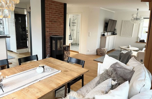 Hono Condo | Mezzanine: Lovely south-facing patio with barbecue. Gothenburg northern archipelago