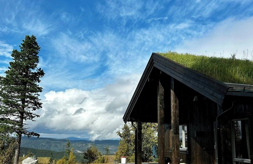 Nes House | Modern cabin with panoramic views at Nesfjellet