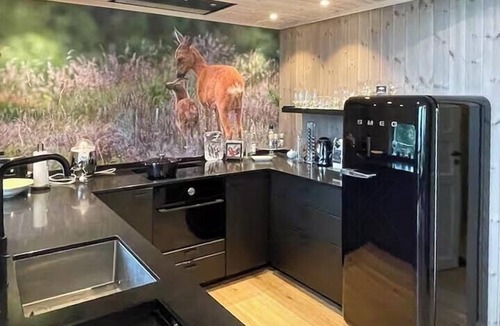 Lunner House | Modern cabin with views by ski trail in Hadeland