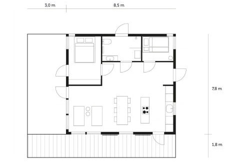 Enkoping House | Modern Mini-Villa With Lake View On Bryggholmen