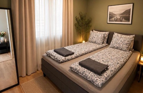 Trondheim City Centre Apartment | Modern new City Apartment Self Check-in & Elevator
