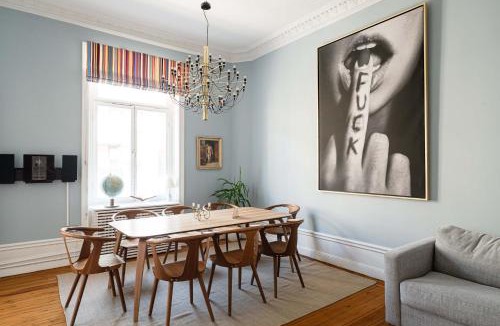 Ostermalm Apartment | Modern Ostermalm Apartment Balcony 4m Ceilings