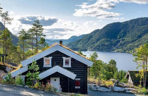 Kviteseid Resort | Moose Lodge 6p With Sauna Water View
