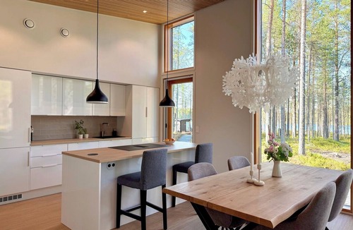 Rukatunturi House | NEW 2026: Áidu Private Lake House in Ruka with Private Beach - 2 Saunas - 8 km to the Ski Lift