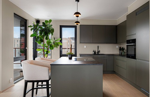 Gamle Oslo Apartment | Oslo Penthouse with Private Rooftop, Fireplace & Parking