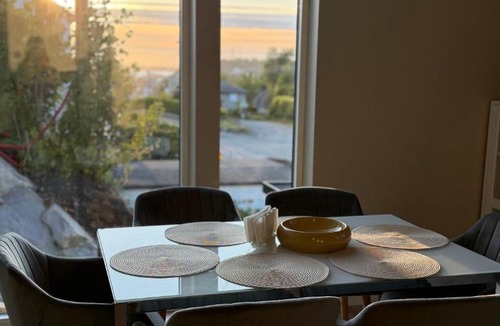 Godvik House | Peaceful Nordic Villa with Terrace, Fireplace & Glimpse of the Sea