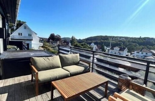 Kristiansand Apartment | Penthouse near downtown, with a jacuzzi and a swimming pool