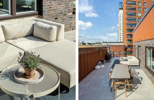 Liljeholmen - Hagersten Apartment | Penthouse Retreat Terrace Sauna & City Living