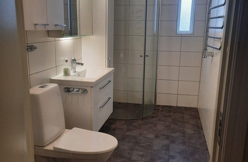 Hagfors Municipality House | private wellness house med private outside jacuzzi, sauna, massagechair and gym
