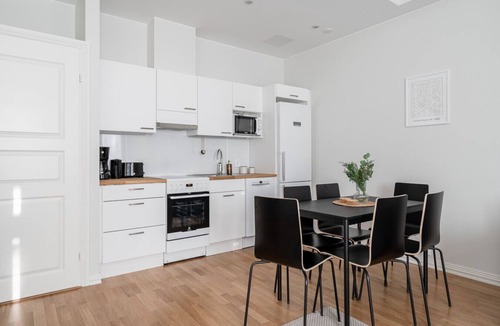 Tampere Apartment | Renovated 1BR at Main Square | Sauna & Parking