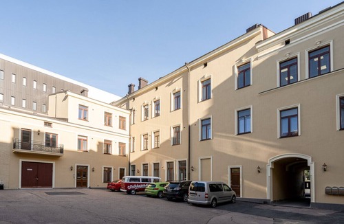 Tampere Apartment | Renovated 1BR at Main Square | Sauna & Parking
