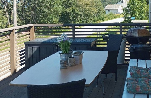 Reistad House | Renovated chapel with fjord views in Vågstranda