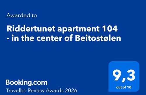 Beitostolen Apartment | Riddertunet apartment 104 - in the center of Beitostølen