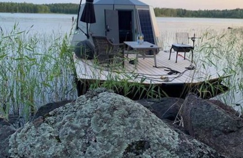 Jokkmokk Municipality House | Room in Lodge - Peace & Quiet Hotel Floating Glass Room for 2 Guests Experience Northern Lights