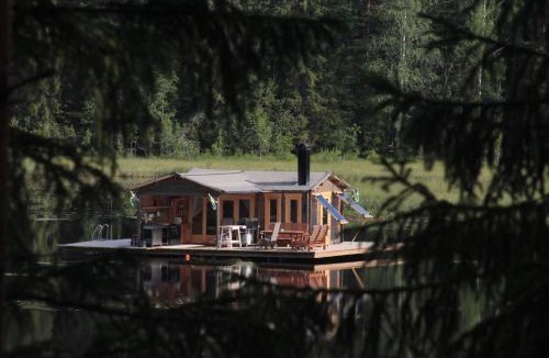 Nedre Gardsjo House | Rustika strandstugor utanför Rättvik
