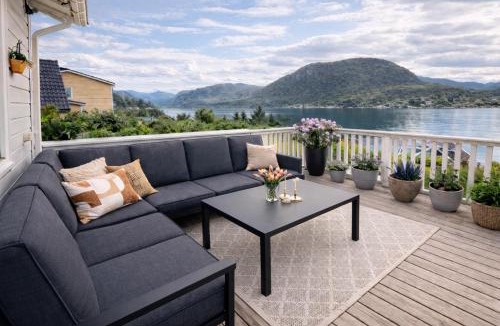 Strand Municipality Villa | Scenic fjord home with terrace, minutes from Pulpit Rock