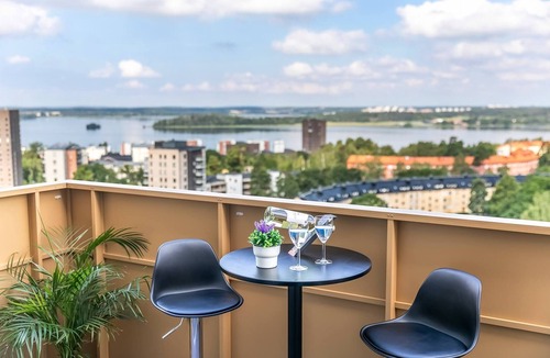 Jarfalla Apartment | Serene Top-floor Retreat With Lake Views in Järfälla
