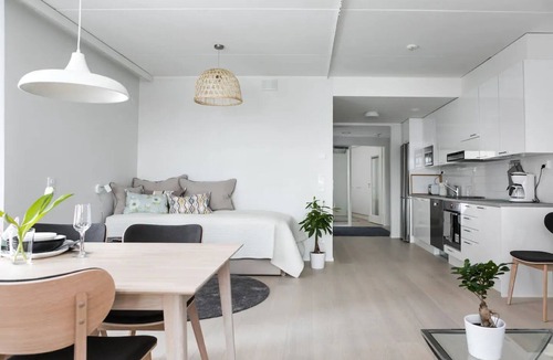 Lantinen District Apartment | Sleep Well! Scadinavian style 65m2 apartment with Sauna