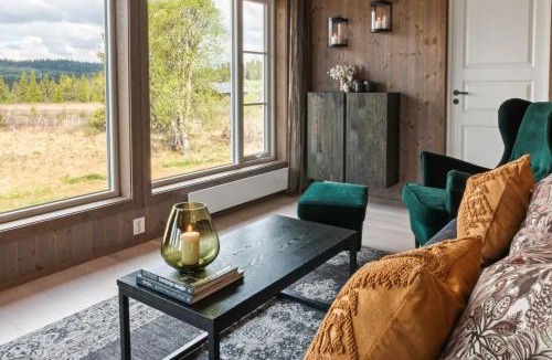 Gol Municipality House | Solglimt, mountain cabin in Golsfjellet with jacuzzi