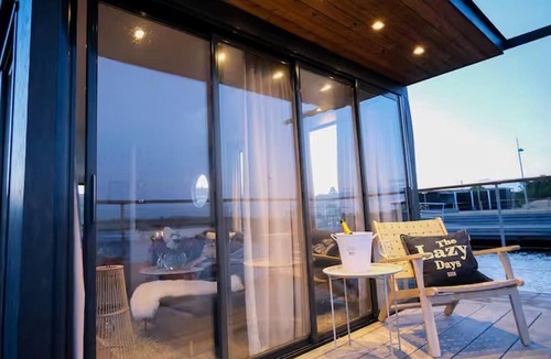 Solvesborg Boat Rental | Solvesborg Houseboat With Harbour Views - Sleeps 4