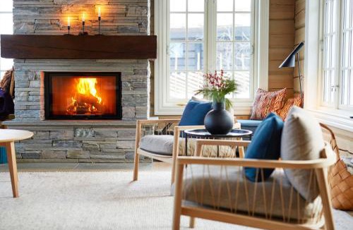 Rollag House | Spacious cabin with panoramic view, bbq, Wifi & fireplace