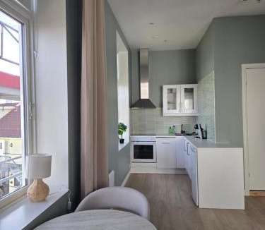 Leirvik Apartment | Studio apartment in the city center, beautiful sea view