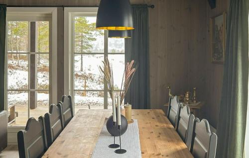 Nissedal House | Stunning Home In Åmli With House A Mountain View