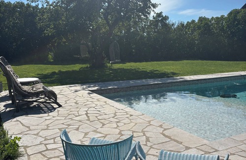 Havdhem Cottage | The Pink House on Gotland.nA private oasis with a French Mediterranean feel.