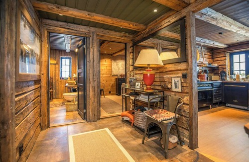Rollag House | Timber cabin with stone fireplace and fell views