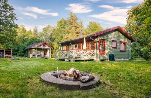 Traryd House | Top!hyggestuga PIO Seenähe +strand, Kamin, Sauna, Wlan, Fahrräder, Angelkarte uv