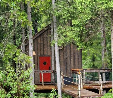 Tokke House | Unique Treetop Cabin In Forest, Lårdal