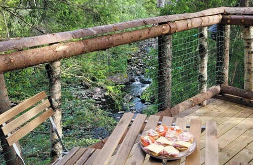 Tokke House | Unique treetop cabin in forest, Lårdal